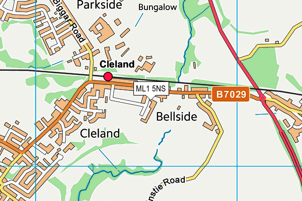 ML1 5NS map - OS VectorMap District (Ordnance Survey)