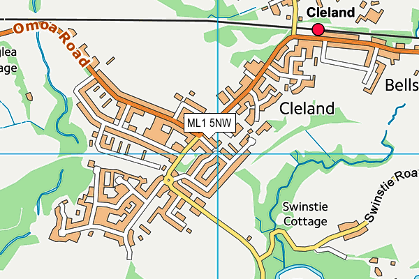 ML1 5NW map - OS VectorMap District (Ordnance Survey)