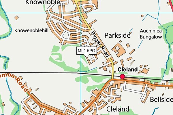 ML1 5PG map - OS VectorMap District (Ordnance Survey)