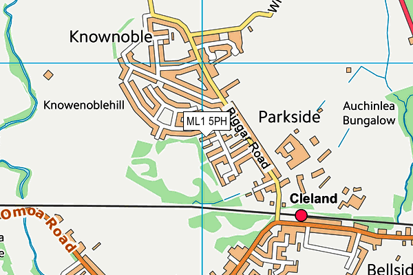 ML1 5PH map - OS VectorMap District (Ordnance Survey)