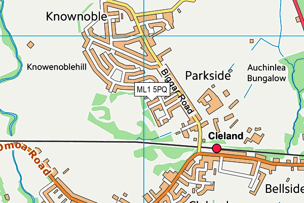 ML1 5PQ map - OS VectorMap District (Ordnance Survey)