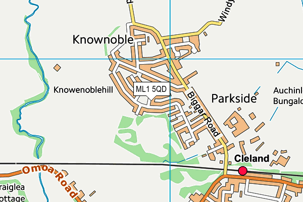 ML1 5QD map - OS VectorMap District (Ordnance Survey)