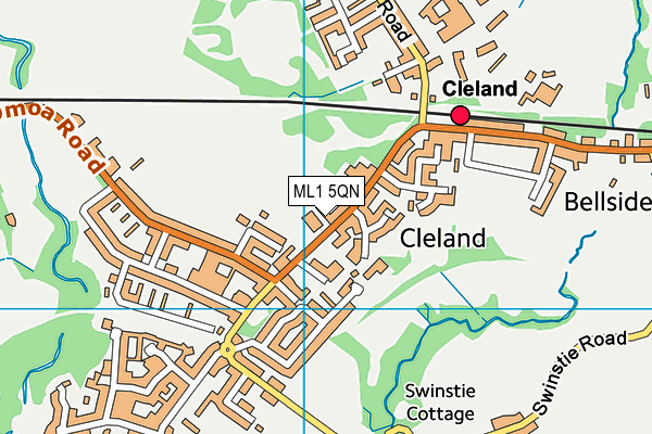 ML1 5QN map - OS VectorMap District (Ordnance Survey)