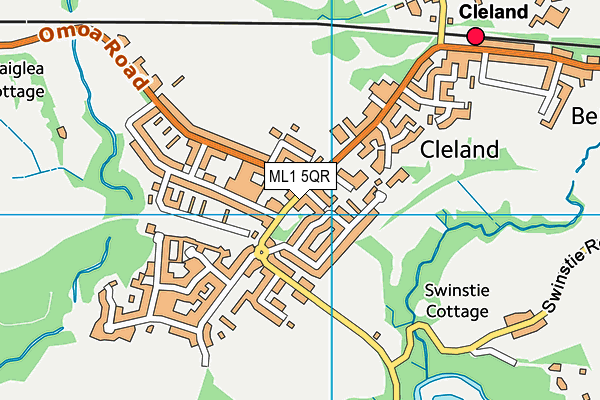ML1 5QR map - OS VectorMap District (Ordnance Survey)