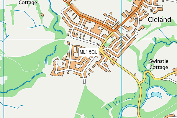 ML1 5QU map - OS VectorMap District (Ordnance Survey)