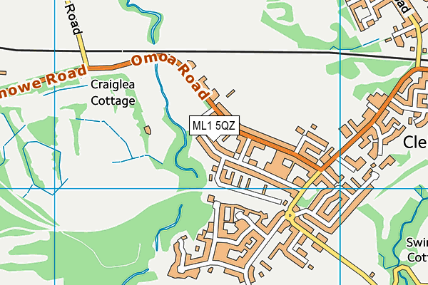 ML1 5QZ map - OS VectorMap District (Ordnance Survey)