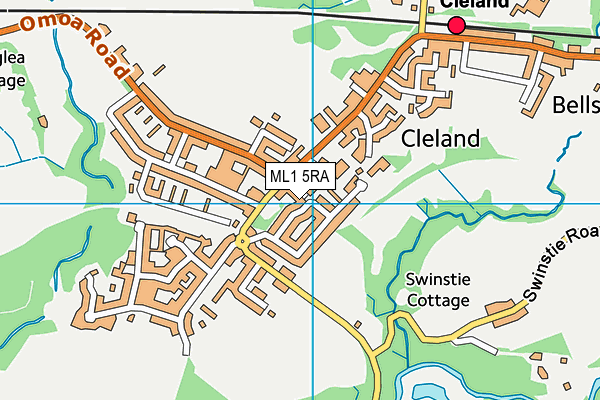 ML1 5RA map - OS VectorMap District (Ordnance Survey)