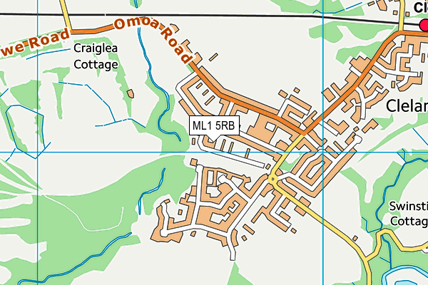 ML1 5RB map - OS VectorMap District (Ordnance Survey)