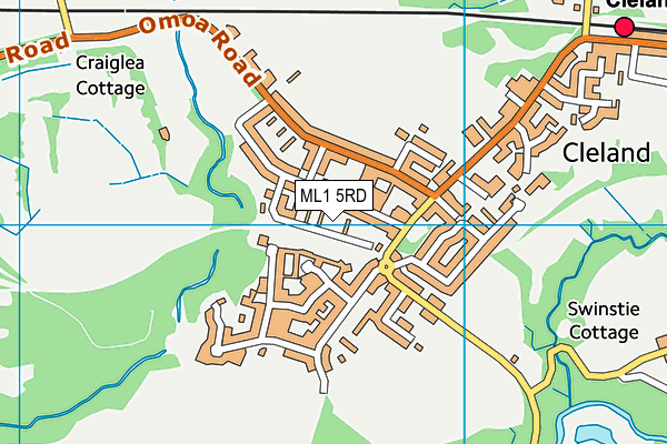 ML1 5RD map - OS VectorMap District (Ordnance Survey)