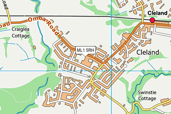 ML1 5RH map - OS VectorMap District (Ordnance Survey)