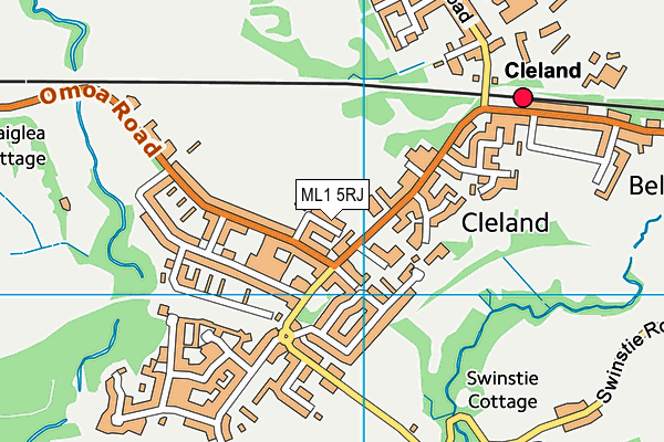 ML1 5RJ map - OS VectorMap District (Ordnance Survey)
