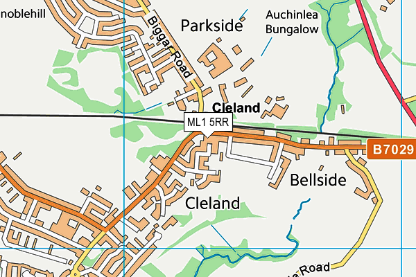 ML1 5RR map - OS VectorMap District (Ordnance Survey)