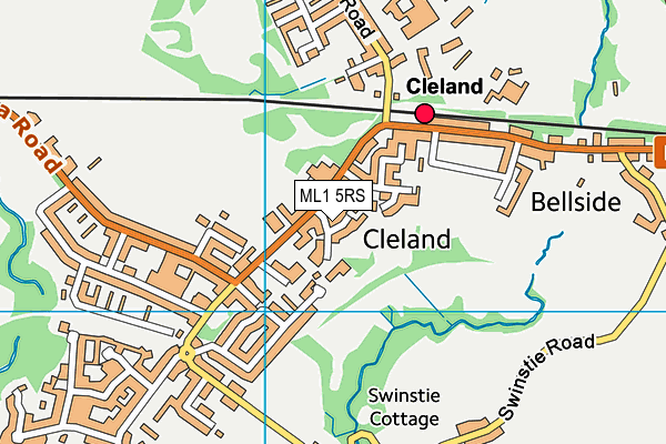 ML1 5RS map - OS VectorMap District (Ordnance Survey)