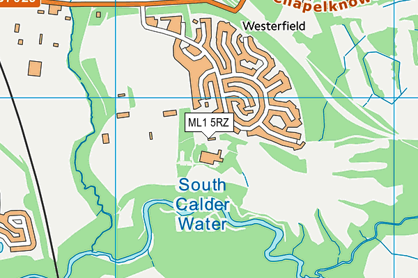ML1 5RZ map - OS VectorMap District (Ordnance Survey)