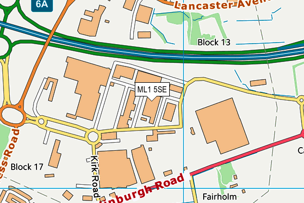 ML1 5SE map - OS VectorMap District (Ordnance Survey)