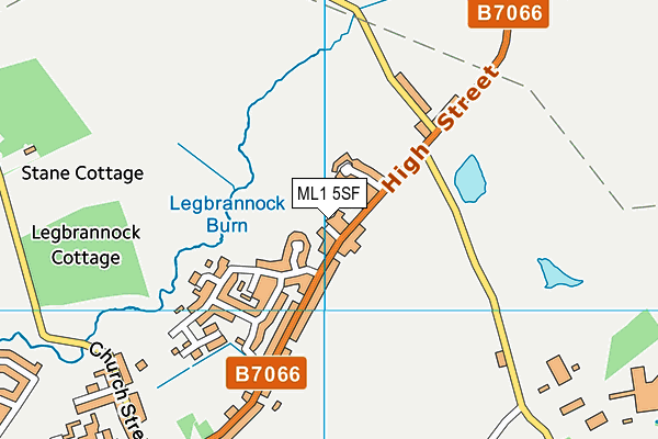 ML1 5SF map - OS VectorMap District (Ordnance Survey)