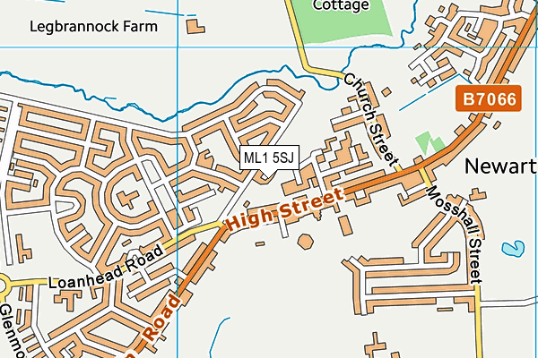 ML1 5SJ map - OS VectorMap District (Ordnance Survey)
