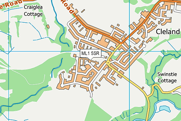 ML1 5SR map - OS VectorMap District (Ordnance Survey)