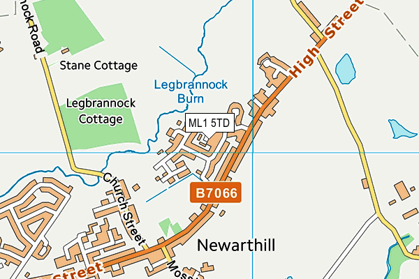 ML1 5TD map - OS VectorMap District (Ordnance Survey)