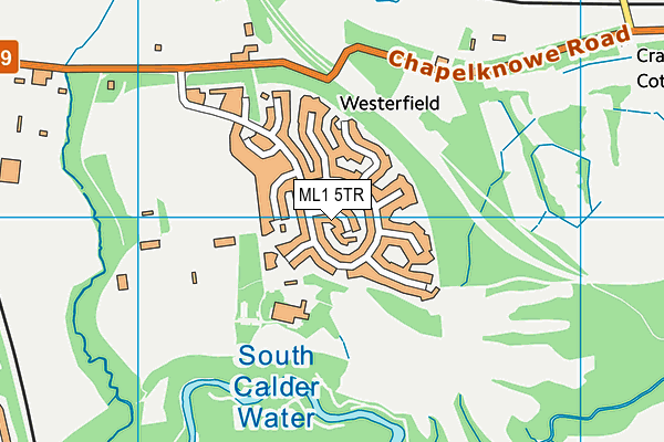 ML1 5TR map - OS VectorMap District (Ordnance Survey)