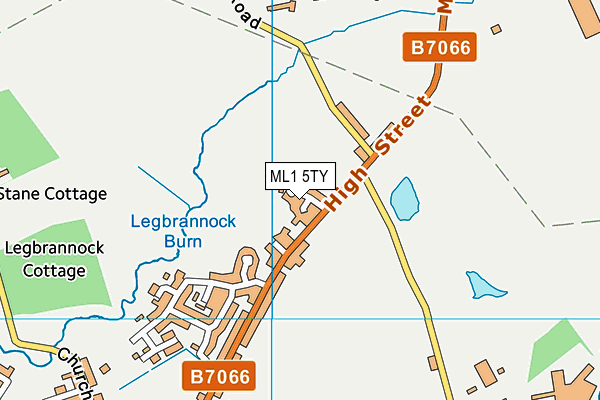 ML1 5TY map - OS VectorMap District (Ordnance Survey)