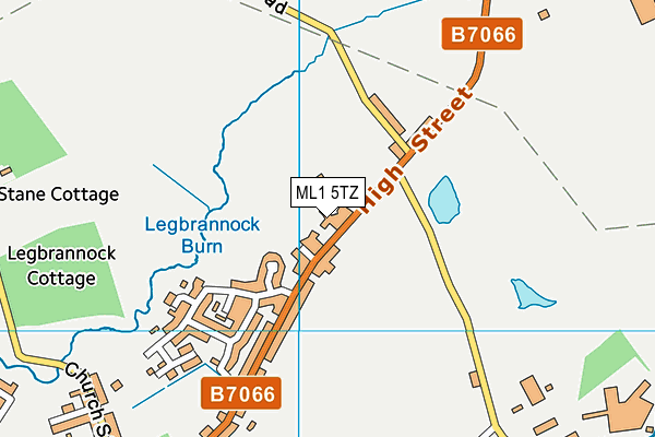 ML1 5TZ map - OS VectorMap District (Ordnance Survey)
