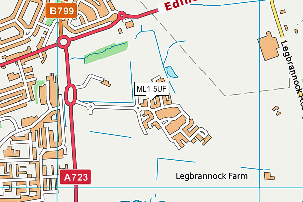 ML1 5UF map - OS VectorMap District (Ordnance Survey)