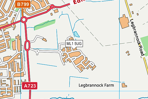 ML1 5UG map - OS VectorMap District (Ordnance Survey)