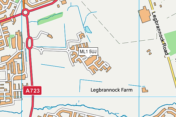 ML1 5UJ map - OS VectorMap District (Ordnance Survey)