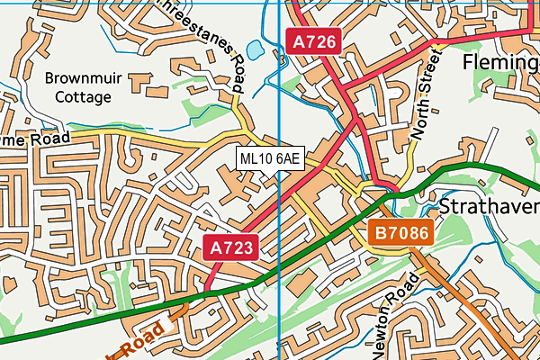 ML10 6AE map - OS VectorMap District (Ordnance Survey)