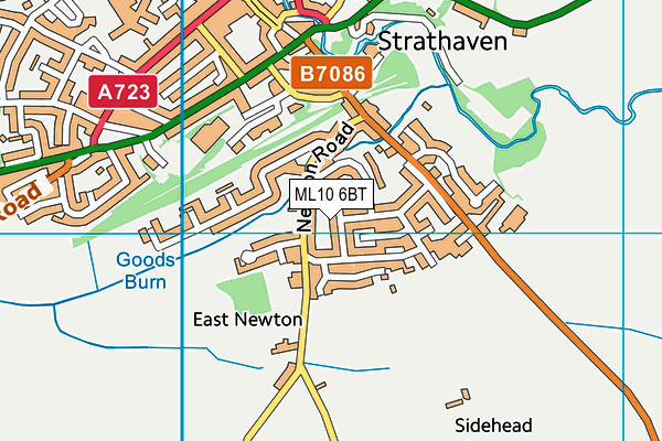 ML10 6BT map - OS VectorMap District (Ordnance Survey)