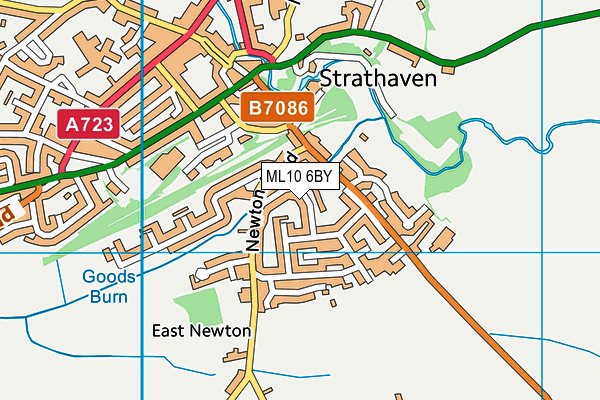 ML10 6BY map - OS VectorMap District (Ordnance Survey)