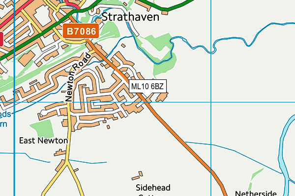 ML10 6BZ map - OS VectorMap District (Ordnance Survey)