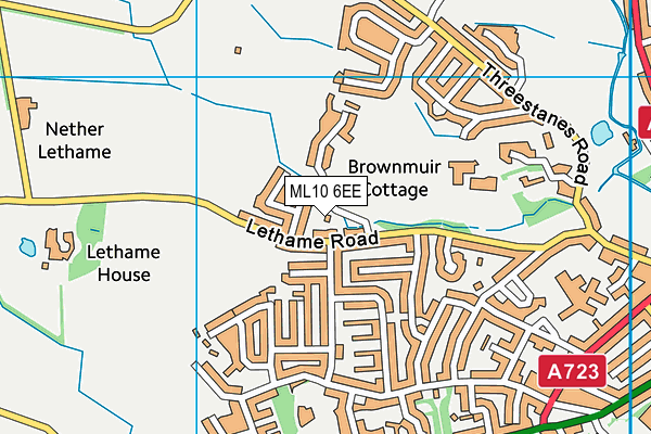 ML10 6EE map - OS VectorMap District (Ordnance Survey)