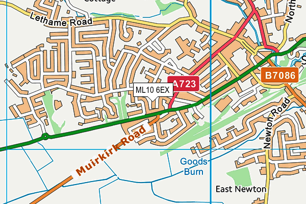 ML10 6EX map - OS VectorMap District (Ordnance Survey)