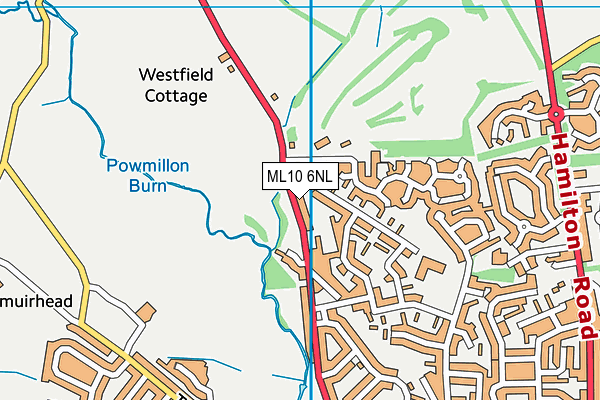 ML10 6NL map - OS VectorMap District (Ordnance Survey)