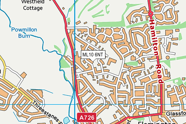 ML10 6NT map - OS VectorMap District (Ordnance Survey)
