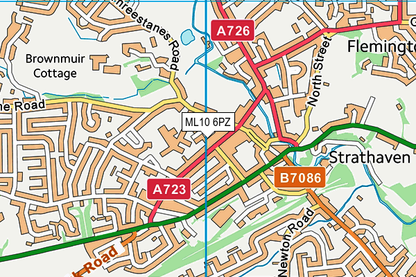 ML10 6PZ map - OS VectorMap District (Ordnance Survey)