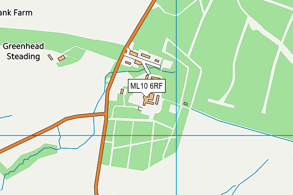 ML10 6RF map - OS VectorMap District (Ordnance Survey)