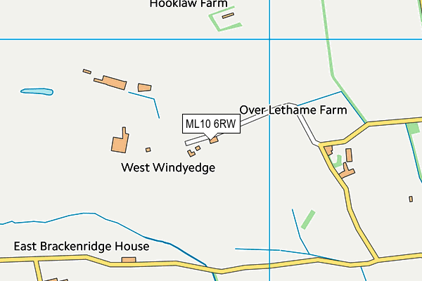 ML10 6RW map - OS VectorMap District (Ordnance Survey)