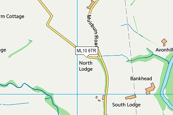 ML10 6TR map - OS VectorMap District (Ordnance Survey)