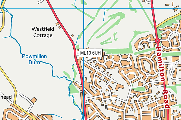 ML10 6UH map - OS VectorMap District (Ordnance Survey)