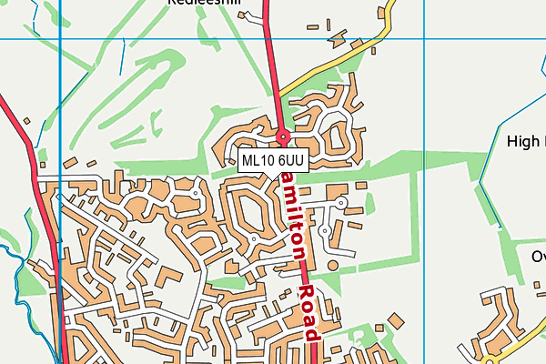 ML10 6UU map - OS VectorMap District (Ordnance Survey)