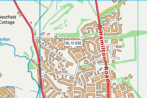 ML10 6XE map - OS VectorMap District (Ordnance Survey)