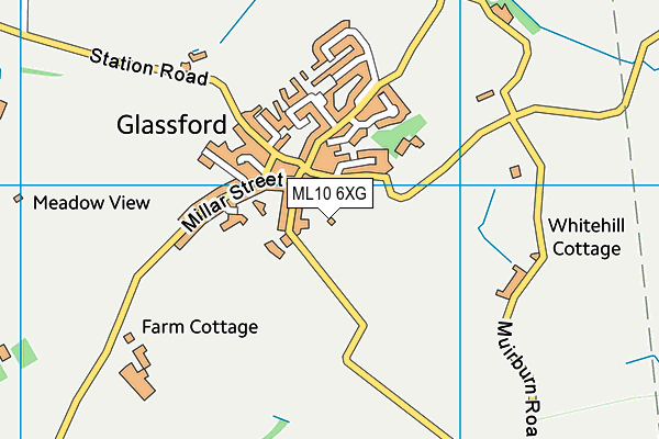 ML10 6XG map - OS VectorMap District (Ordnance Survey)