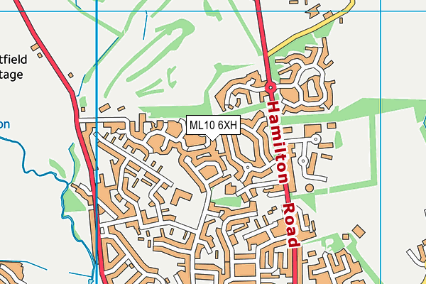 ML10 6XH map - OS VectorMap District (Ordnance Survey)