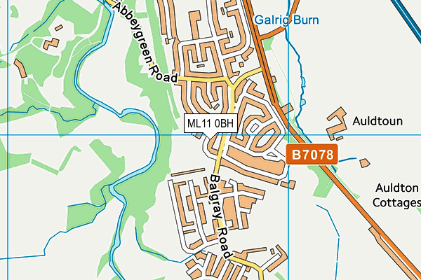 ML11 0BH map - OS VectorMap District (Ordnance Survey)