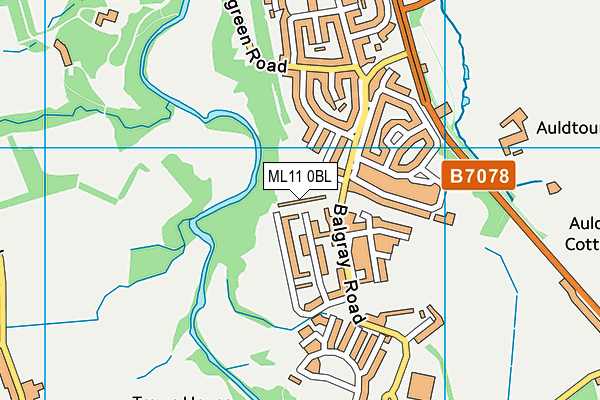 ML11 0BL map - OS VectorMap District (Ordnance Survey)