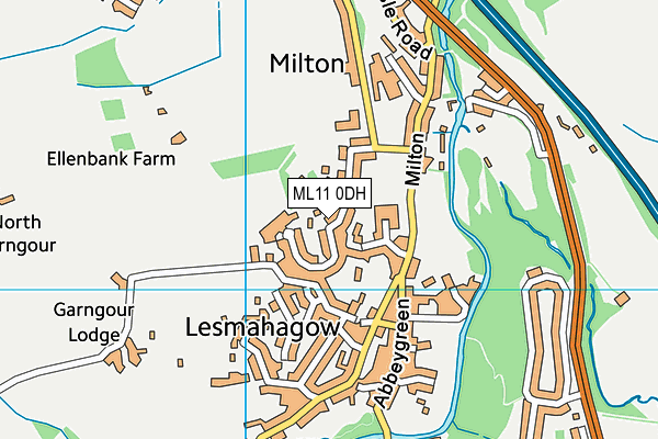 ML11 0DH map - OS VectorMap District (Ordnance Survey)