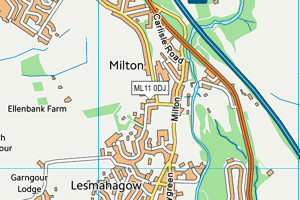 ML11 0DJ map - OS VectorMap District (Ordnance Survey)